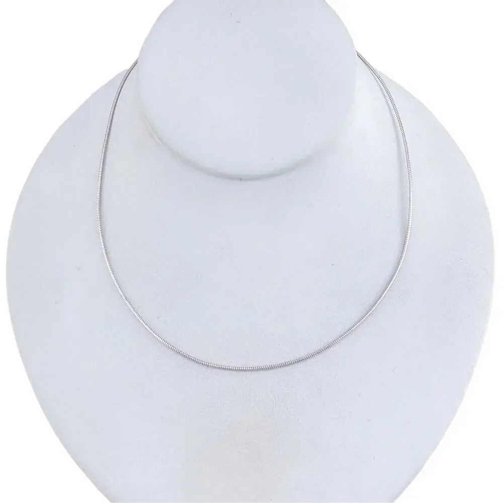 Vintage Italy Sterling Silver 925 Snake Chain Necklace 16